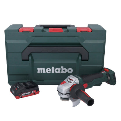 Metabo WB 18 LTX BL 15-125 Meuleuse d'angle sur batterie Quick 18 V 125 mm sans balais + 1x batterie 4,0 Ah + métaBOX - sans chargeur