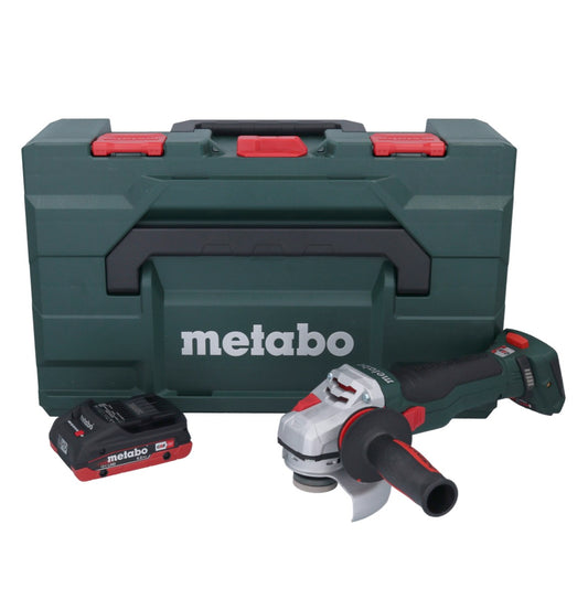 Metabo WB 18 LTX BL 15-125 Quick Akku Winkelschleifer 18 V 125 mm Brushless + 1x Akku 4,0 Ah + metaBOX - ohne Ladegerät