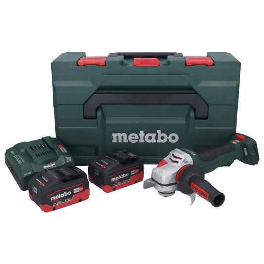 Metabo WPBA 18 LTX BL 15-125 Quick DS Akku Winkelschleifer 18 V 125 mm Brushless + 2x Akku 5,5 Ah + Ladegerät + metaBOX - Toolbrothers