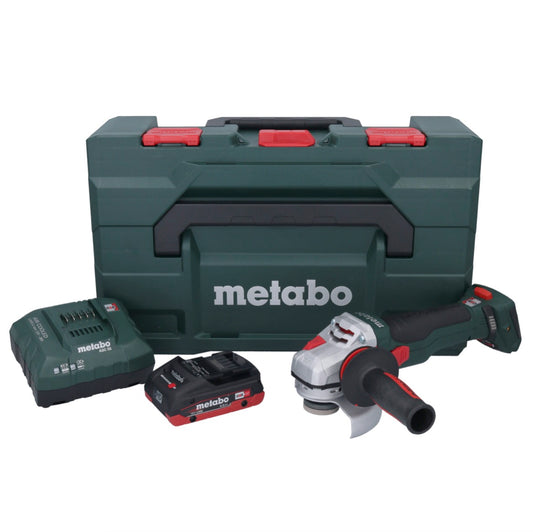 Metabo WB 18 LTX BL 15-125 Quick Akku Winkelschleifer 18 V 125 mm Brushless + 1x Akku 4,0 Ah + Ladegerät + metaBOX