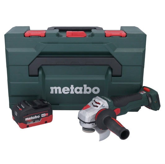 Metabo WB 18 LTX BL 15-125 Quick Akku Winkelschleifer 18 V 125 mm Brushless + 1x Akku 8,0 Ah + metaBOX - ohne Ladegerät