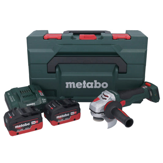 Metabo WB 18 LTX BL 15-125 Quick Akku Winkelschleifer 18 V 125 mm Brushless + 2x Akku 8,0 Ah + Ladegerät + metaBOX