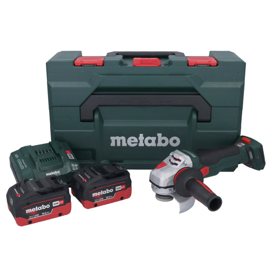 Metabo WB 18 LTX BL 15-125 Quick Akku Winkelschleifer 18 V 125 mm Brushless + 2x Akku 10,0 Ah + Ladegerät + metaBOX