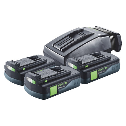 Festool Energie Set 3x BP 18 Li 3,0 C Akku 18 V 3,0 Ah / 3000 mAh Li-Ion ( 3x 577658 ) + TCL 6 Ladegerät ( 201135 ) - Toolbrothers