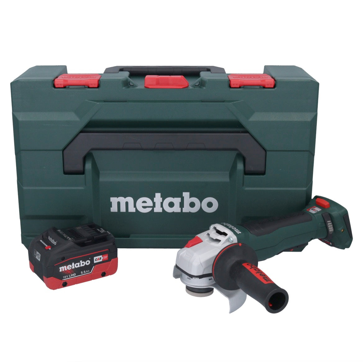 Metabo WPB 18 LT BL 11-125 Quick Akku Winkelschleifer 18 V 125 mm Brushless + 1x Akku 5,5 Ah + metaBOX - ohne Ladegerät - Toolbrothers