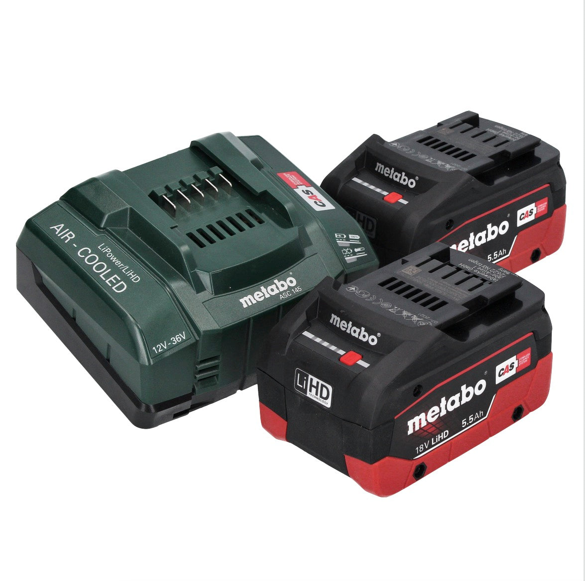 Metabo WPB 18 LT BL 11-125 Quick Akku Winkelschleifer 18 V 125 mm Brushless + 2x Akku 5,5 Ah + Ladegerät + metaBOX ( 613059660 ) - Toolbrothers