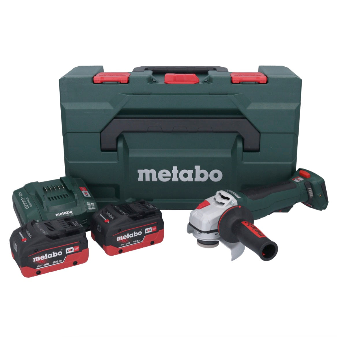 Metabo WPB 18 LT BL 11-125 Quick Akku Winkelschleifer 18 V 125 mm Brushless + 2x Akku 10,0 Ah + Ladegerät + metaBOX - Toolbrothers