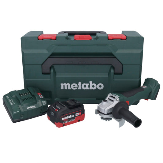 Metabo W 18 L BL 9-125 Akku Winkelschleifer 18 V 125 mm Brushless + 1x Akku 8,0 Ah + Ladegerät + metaBOX - Toolbrothers