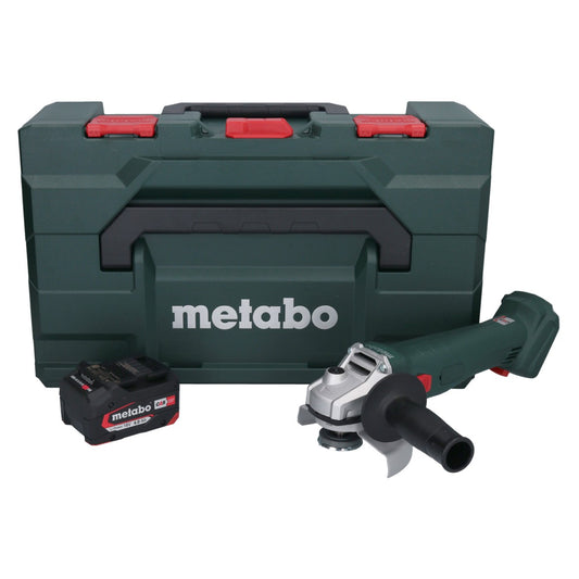 Meuleuse d'angle sans fil Metabo W 18 L 9-125 18 V 125 mm + 1x batterie 4,0 Ah + metaBOX - sans chargeur