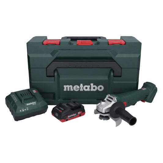 Metabo W 18 L 9-125 Akku Winkelschleifer 18 V 125 mm + 1x Akku 4,0 Ah + Ladegerät + metaBOX - Toolbrothers