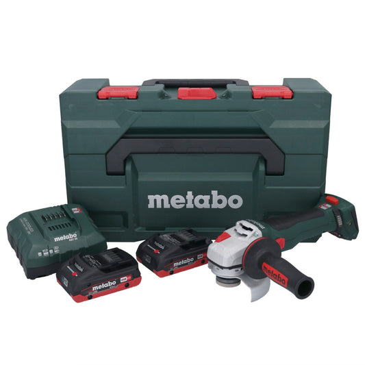 Metabo WB 18 LT BL 11-125 Quick Akku Winkelschleifer 18 V 125 mm Brushless + 2x Akku 4,0 Ah + Ladegerät + metaBOX - Toolbrothers