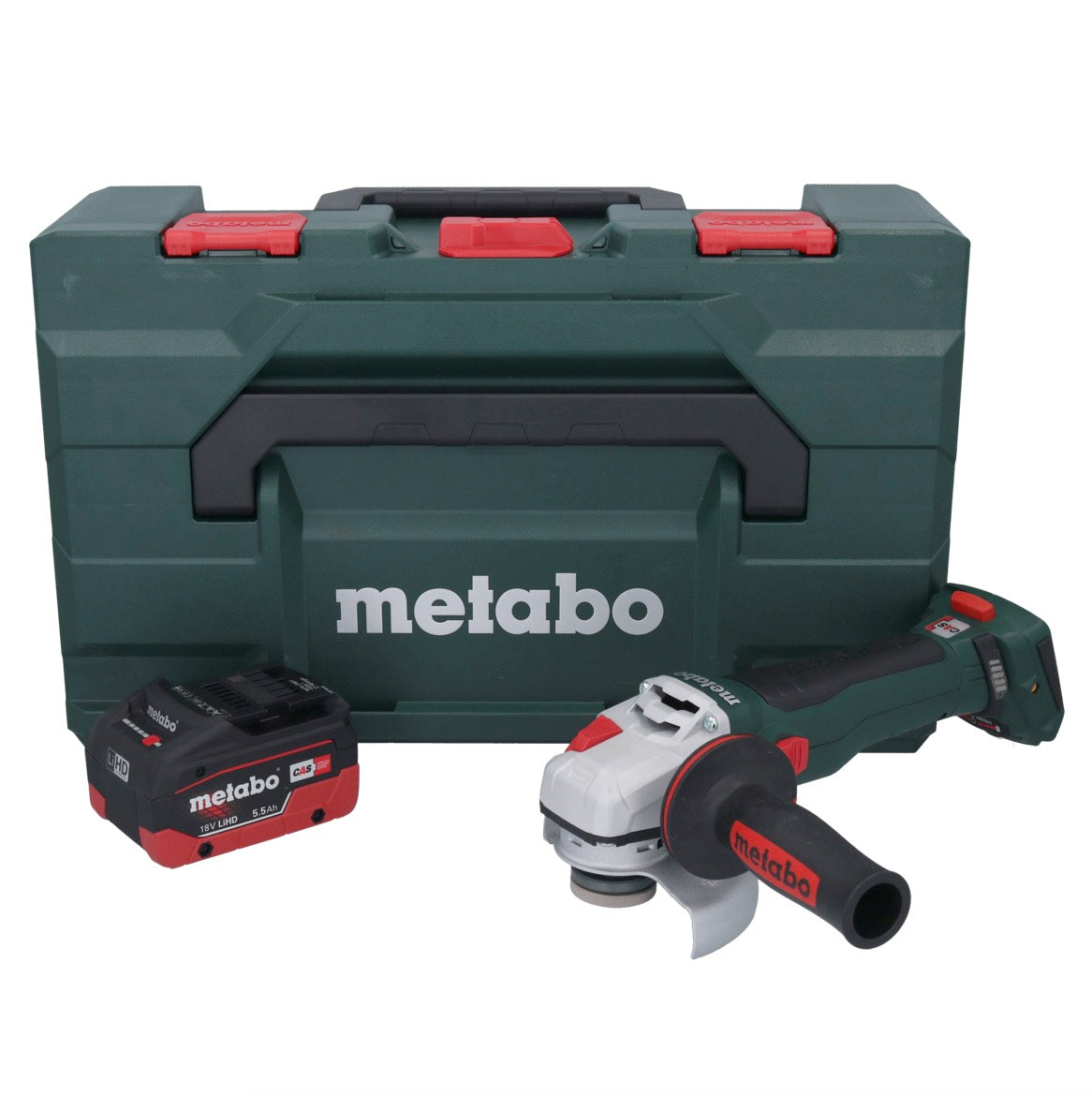 Metabo WB 18 LT BL 11-125 Quick Akku Winkelschleifer 18 V 125 mm Brushless + 1x Akku 5,5 Ah + metaBOX - ohne Ladegerät - Toolbrothers