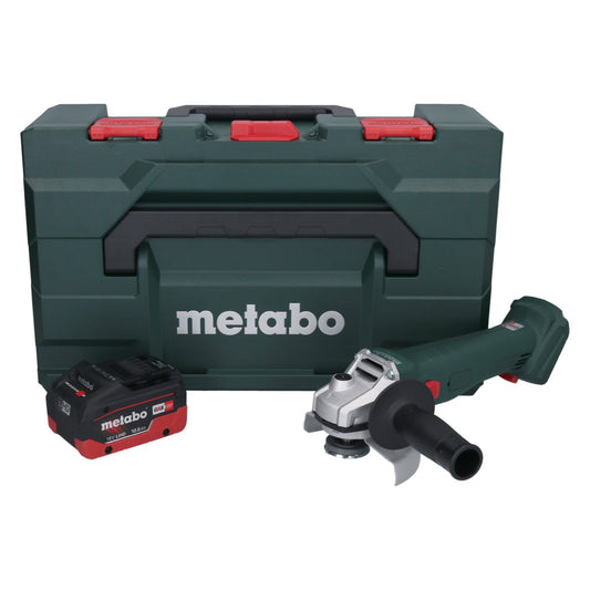 Metabo W 18 L 9-125 Akku Winkelschleifer 18 V 125 mm + 1x Akku 10,0 Ah + metaBOX - ohne Ladegerät - Toolbrothers