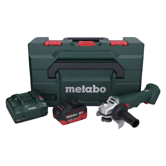 Metabo W 18 L 9-125 Akku Winkelschleifer 18 V 125 mm + 1x Akku 10,0 Ah + Ladegerät + metaBOX - Toolbrothers