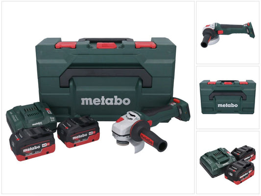 Metabo WB 18 LT BL 11-125 Quick Akku Winkelschleifer 18 V 125 mm Brushless + 2x Akku 8,0 Ah + Ladegerät + metaBOX ( 613054810 ) - Toolbrothers