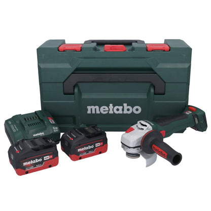 Metabo WB 18 LT BL 11-125 Quick Akku Winkelschleifer 18 V 125 mm Brushless + 2x Akku 8,0 Ah + Ladegerät + metaBOX ( 613054810 ) - Toolbrothers