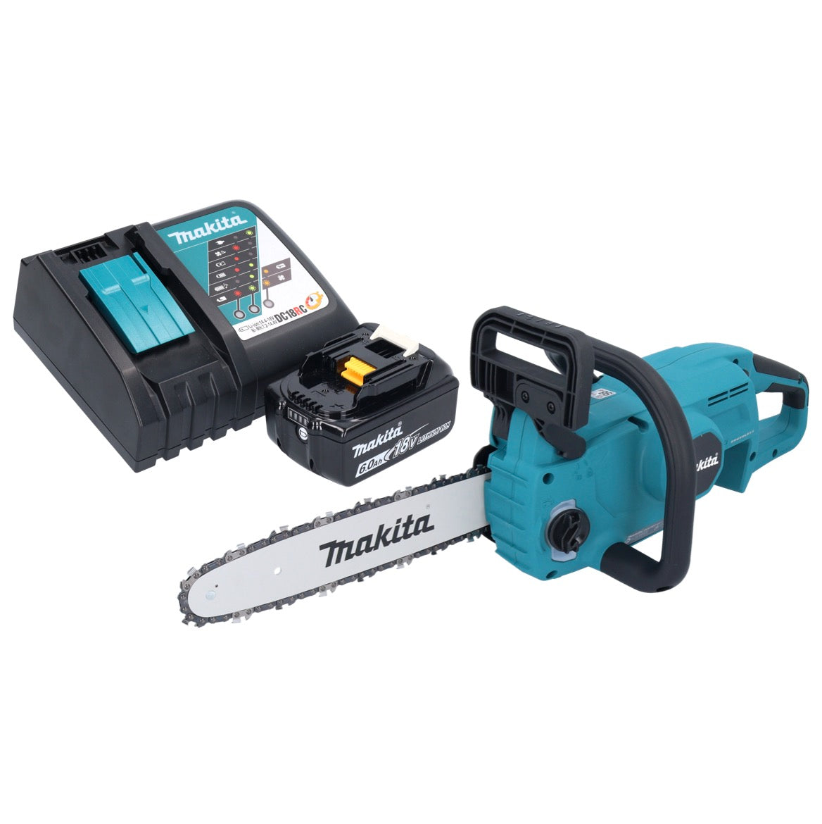 Makita DUC 307 RG1X2 Akku Kettensäge 18 V 30 cm 7,7 m/s Brushless + 1x Akku 6,0 Ah + Ladegerät - Toolbrothers