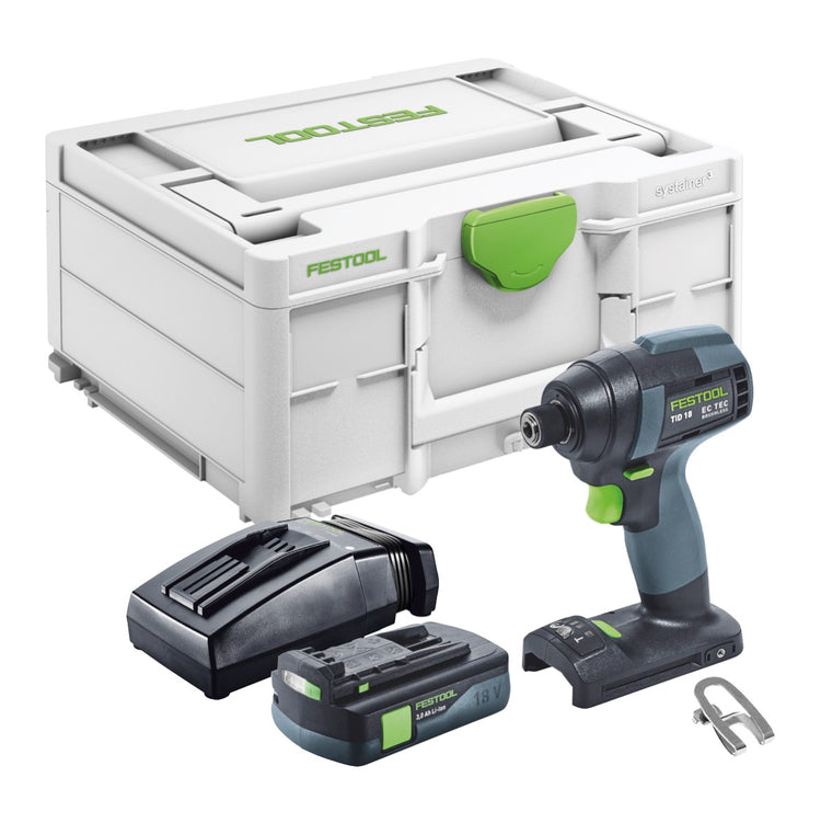 Festool TID 18-Basic Akku Schlagschrauber 18 V 180 Nm 1/4" + 1x Akku 3,0 Ah + Ladegerät + Systainer - Toolbrothers