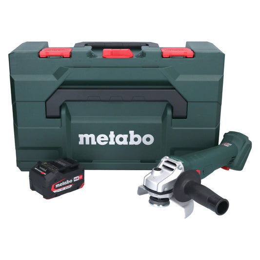 Metabo W 18 7-125 Akku Winkelschleifer 18 V 125 mm + 1x Akku 4,0 Ah + metaBOX - ohne Ladegerät