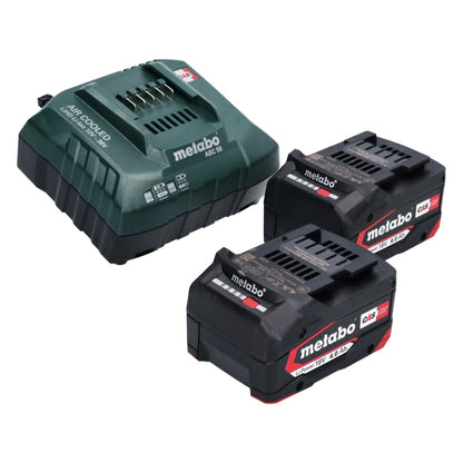 Meuleuse d'angle sur batterie Metabo W 18 7-125 18 V 125 mm + 2x batteries 4,0 Ah + chargeur + métaBOX (602371510)