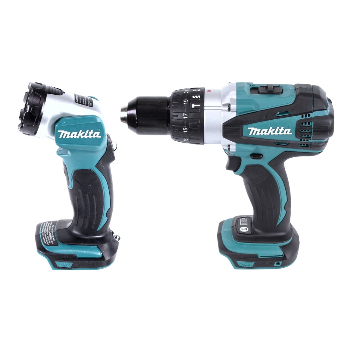 Makita DLX 6046 Akku Kombo Kit 18 V DGA 452 + DHP 458 + DJR 186 + DML 802 + DSS 610 + DTD 152 + 3x Akku 3,0 Ah + Ladegerät + Tasche