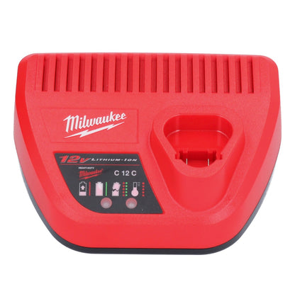 Milwaukee M12 HNRG-253 Akku Starter Set High Output 12 V + 3x HB2.5 Akku 2,5 Ah ( 4932480164 ) + M12 C12 C Ladegerät ( 4932352000 ) - Toolbrothers