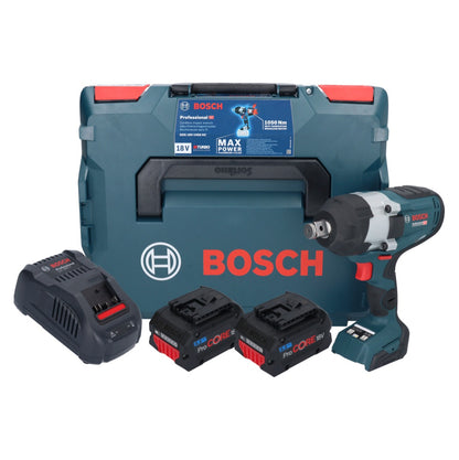 Bosch GDS 18V-1050 HC Akku Drehschlagschrauber 18 V 1050 Nm BITURBO Brushless + 2x ProCORE Akku 5,5 Ah + Ladegerät + L-Boxx - Toolbrothers