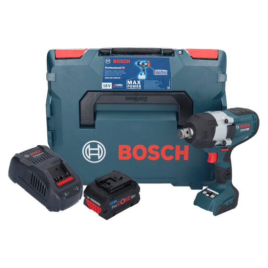 Clé à chocs rotative sans fil Bosch GDS 18V-1050 HC 18 V 1050 Nm BITURBO sans balais + 1x batterie ProCORE 8,0 Ah + chargeur + L-Boxx