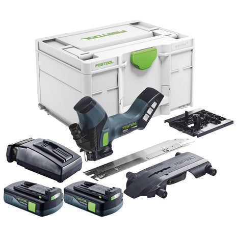 Festool ISC 240 EB-Basic Akku Dämmstoffsäge 18 V 240 mm + 2x Akku 3,0 Ah + Ladegerät + Systainer - Toolbrothers