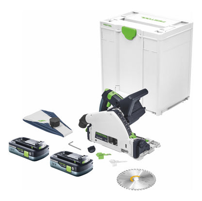 Festool TSC 55 KEB-Basic Akku Tauchsäge 18 V / 36 V ( 2x 18 V ) 160 mm Brushless + 2x Akku 4,0 Ah + Systainer - ohne Ladegerät - Toolbrothers