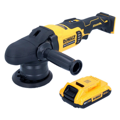 Polisseuse excentrique à batterie DeWalt DCM 848 N 18 V 125 mm sans balais + 1x batterie 2,0 Ah - sans chargeur