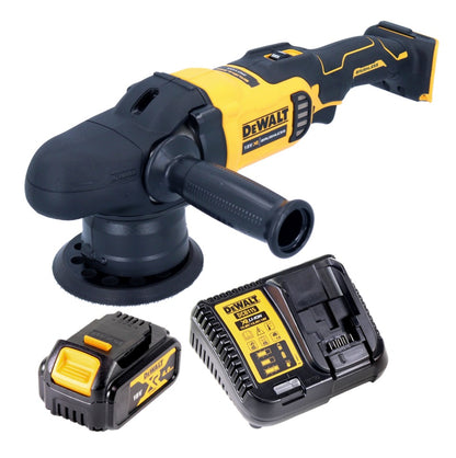 Polisseuse excentrique à batterie DeWalt DCM 848 M1 18 V 125 mm sans balais + 1x batterie 4,0 Ah + chargeur