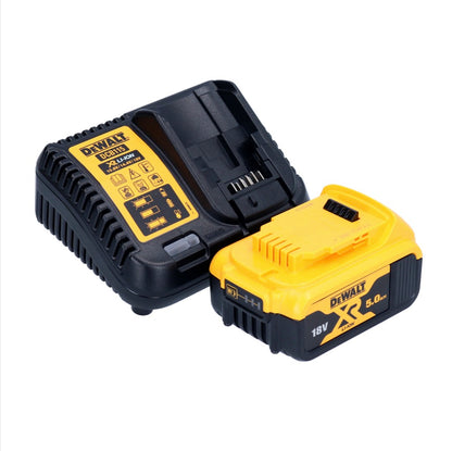 DeWalt DCM 848 P1 Akku Exzenterpolierer 18 V 125 mm Brushless + 1x Akku 5,0 Ah + Ladegerät