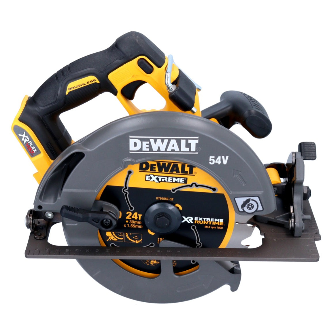 DeWalt DCS 575 T2 Akku Handkreissäge 54 V FlexVolt 190 mm Brushless + 2x Akku 6,0 Ah + Ladegerät