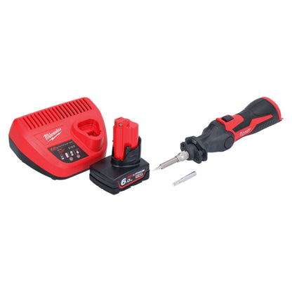 Milwaukee M12 SI-601 Akku Lötkolben 12 V 400 °C + 1x Akku 6,0 Ah + Ladegerät - Toolbrothers