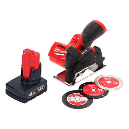 Milwaukee M12 FCOT-401 Multimaterialschneider 12 V 76 mm Brushless + 1x Akku 4,0 Ah - ohne Ladegerät - Toolbrothers