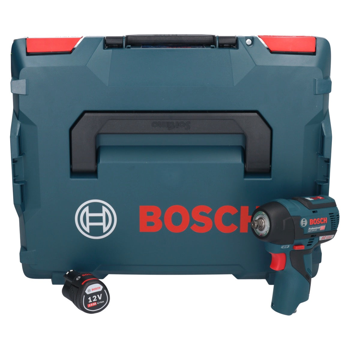 Bosch GDS 12V-115 Professional Akku Drehschlagschrauber 12 V 115 Nm 3/8" Brushless + 1x Akku 2,0 Ah + L-Boxx - ohne Ladegerät - Toolbrothers