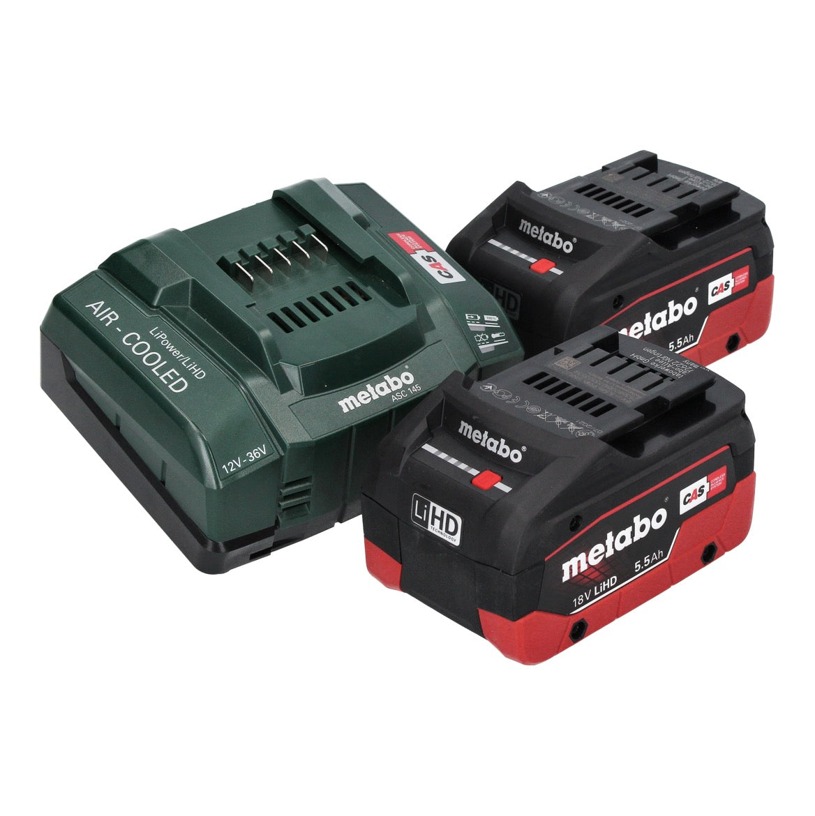 Metabo BS 18 LTX BL QI perceuse-visseuse sans fil 18 V 130 Nm sans balais (602359770) + 2x batterie 5,5 Ah + chargeur + embout dynamométrique PowerX3 + métaBOX