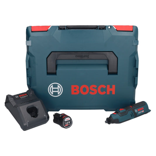 Bosch GRO 12V-35 Professional Akku Rotationswerkzeug 12 V + 1x Akku 2,0 Ah + Ladegerät + L-Boxx - Toolbrothers