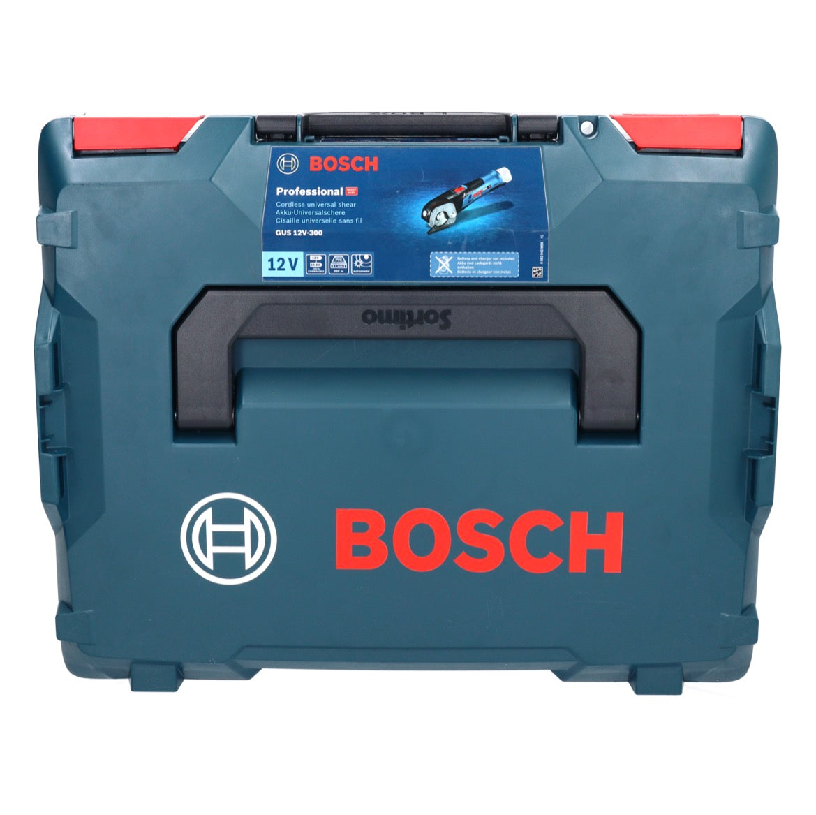 Bosch GUS 12V-300 Professional Akku Universalschere 12 V + 1x Akku 2,0 Ah + L-Boxx - ohne Ladegerät