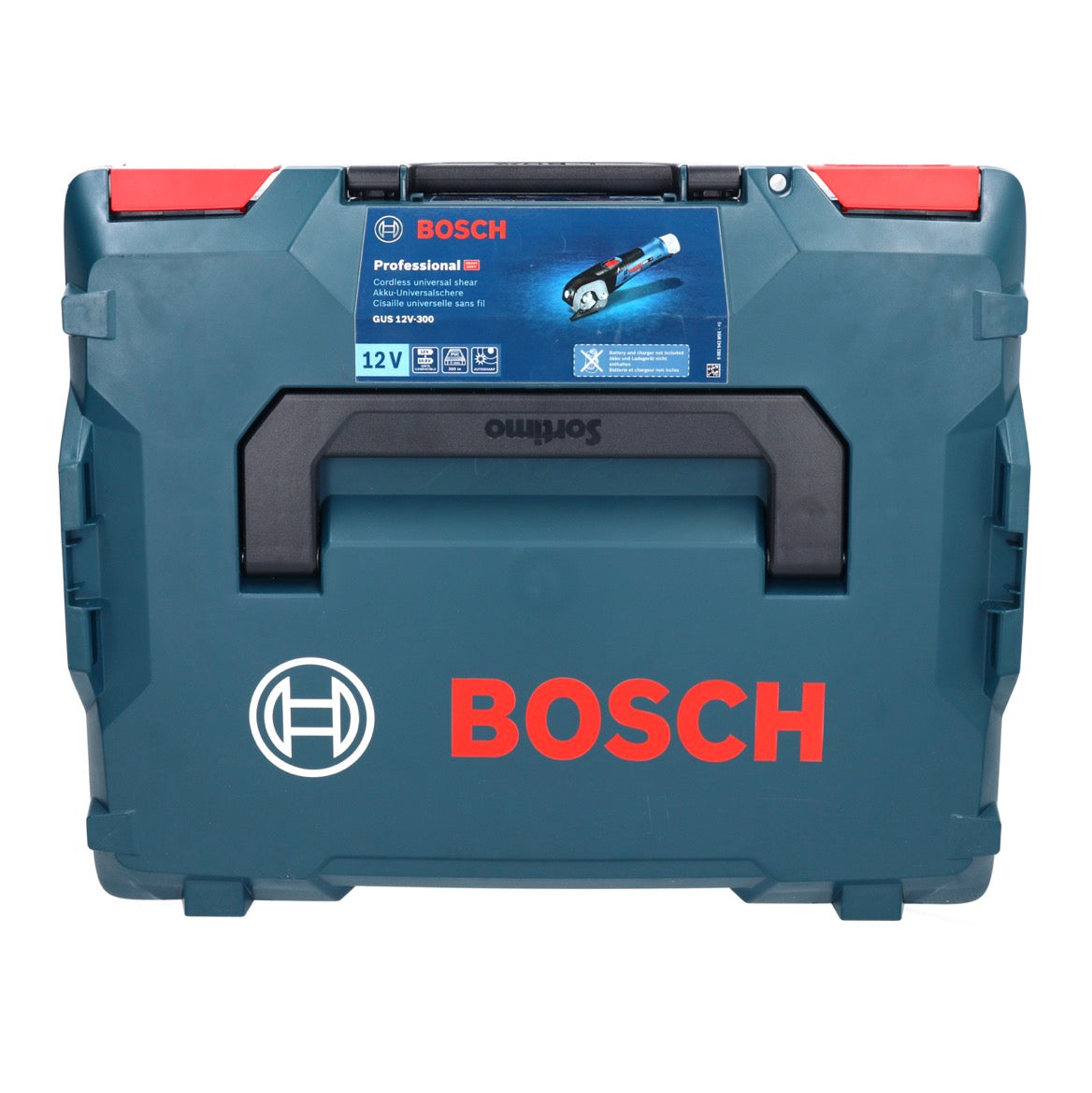 Bosch GUS 12V-300 Professional Akku Universalschere 12 V + 1x Akku 2,0 Ah + Ladegerät + L-Boxx