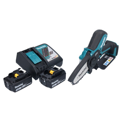 Scie à élaguer sur batterie Makita DUC 101 RM 18 V 10 cm sans balai + 2x batteries 4,0 Ah + chargeur