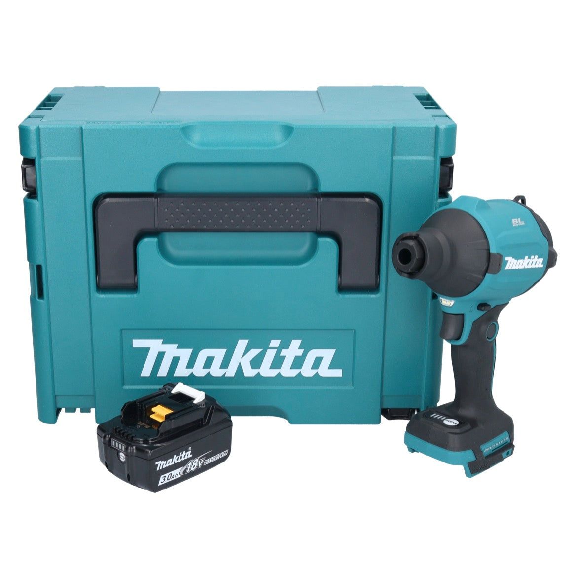 Makita DAS 180 F1J Akku Gebläse 18 V Brushless + 1x Akku 3,0 Ah + Makpac - ohne Ladegerät - Toolbrothers