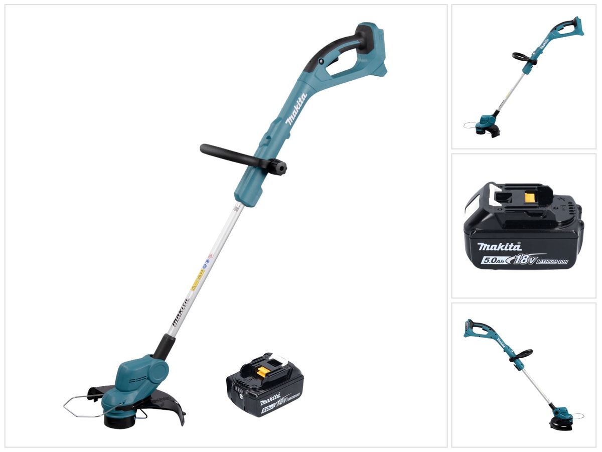 Makita DUR 193 T1 Akku Rasentrimmer 18 V 260 mm + 1x Akku 5,0 Ah - ohne Ladegerät - Toolbrothers