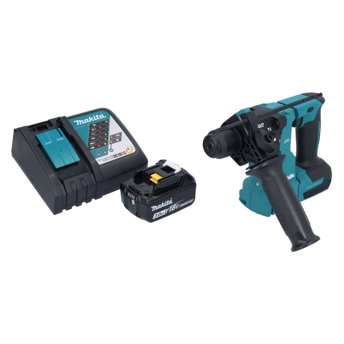 Makita DHR 183 RF1 Akku Bohrhammer 18 V 1,7 J SDS plus Brushless + 1x Akku 3,0 Ah + Ladegerät - Toolbrothers