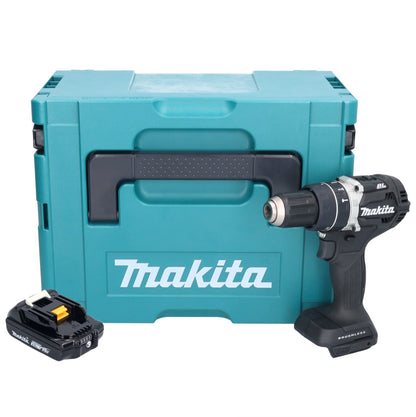 Makita DHP 484 A1JB perceuse à percussion sans fil 18 V 54 Nm sans balais noir + 1x batterie 2,0 Ah + Makpac - sans chargeur