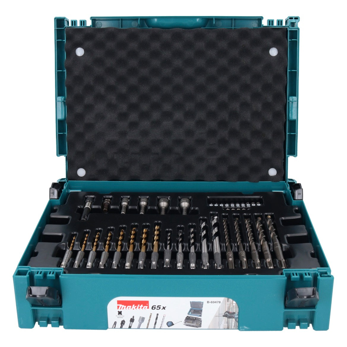 Makita SDS-plus Bit und Bohrer Set 65 tlg. + Makpac ( B-69478 ) für Holz / Stein / Metall - Toolbrothers