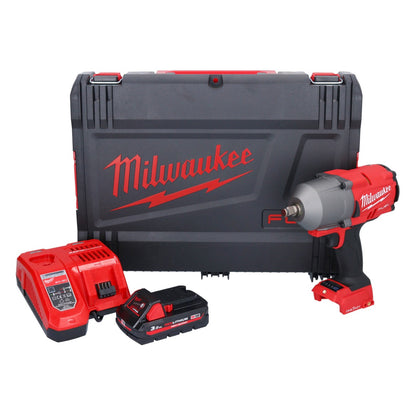 Milwaukee M18 ONEFHIWF12-301X Akku Schlagschrauber 18 V 1356 Nm 1/2" Brushless + 1x Akku 3,0 Ah + Ladegerät + HD Box