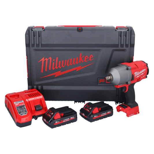 Milwaukee M18 ONEFHIWF12-302X Akku Schlagschrauber 18 V 1356 Nm 1/2" Brushless + 2x Akku 3,0 Ah + Ladegerät + HD Box