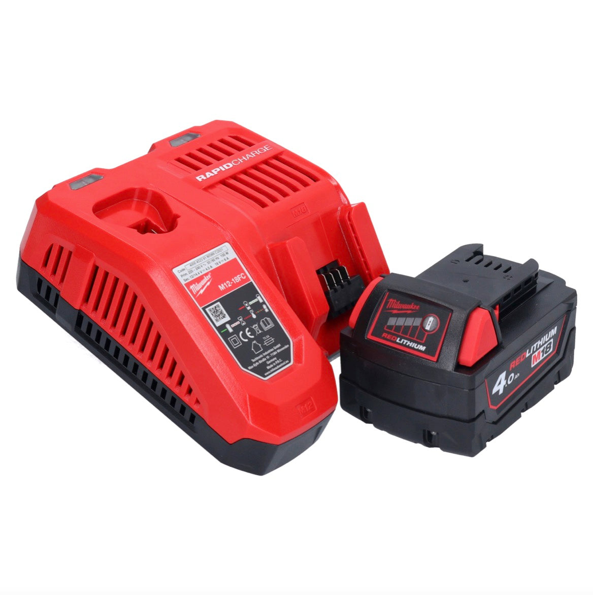 Meuleuse d'angle sur batterie Milwaukee M18 FSAG115X-401X 18 V 115 mm sans balais + 1x batterie 4,0 Ah + chargeur